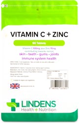 Lindens Health + Nutrition Vitamin C + Zinc 90 Tablets