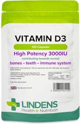 Lindens Health + Nutrition Vitamin D3 3000IU 120 Capsules