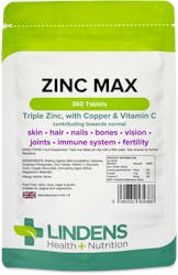 Lindens Health + Nutrition Zinc Max 360 Tablets