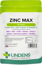 Lindens Health + Nutrition Zinc Max 90 Tablets