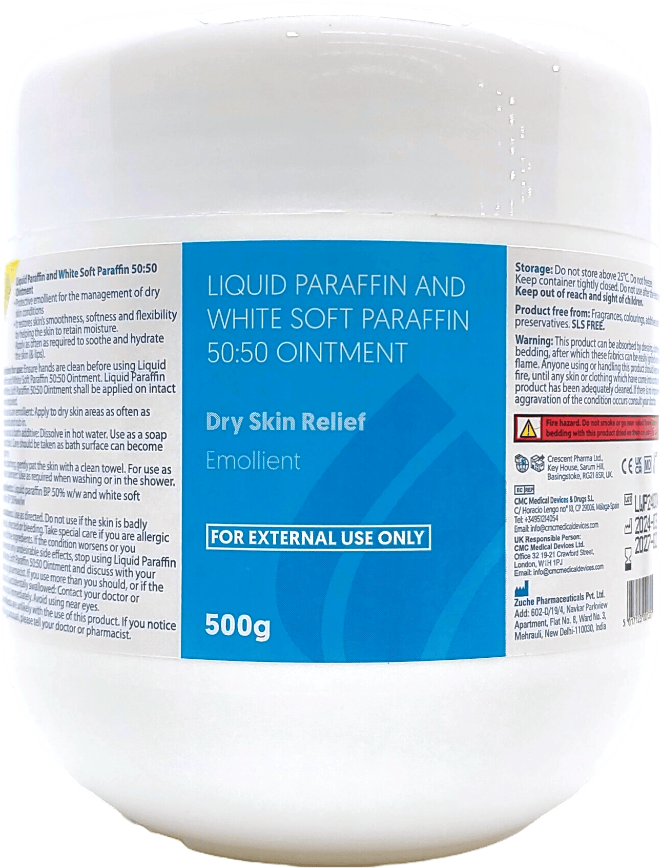 Liquid Paraffin & White Soft Paraffin 50:50 Ointment 500g