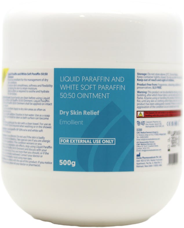 Liquid Paraffin and White Soft Paraffin 50:50 Ointment 500g - 2