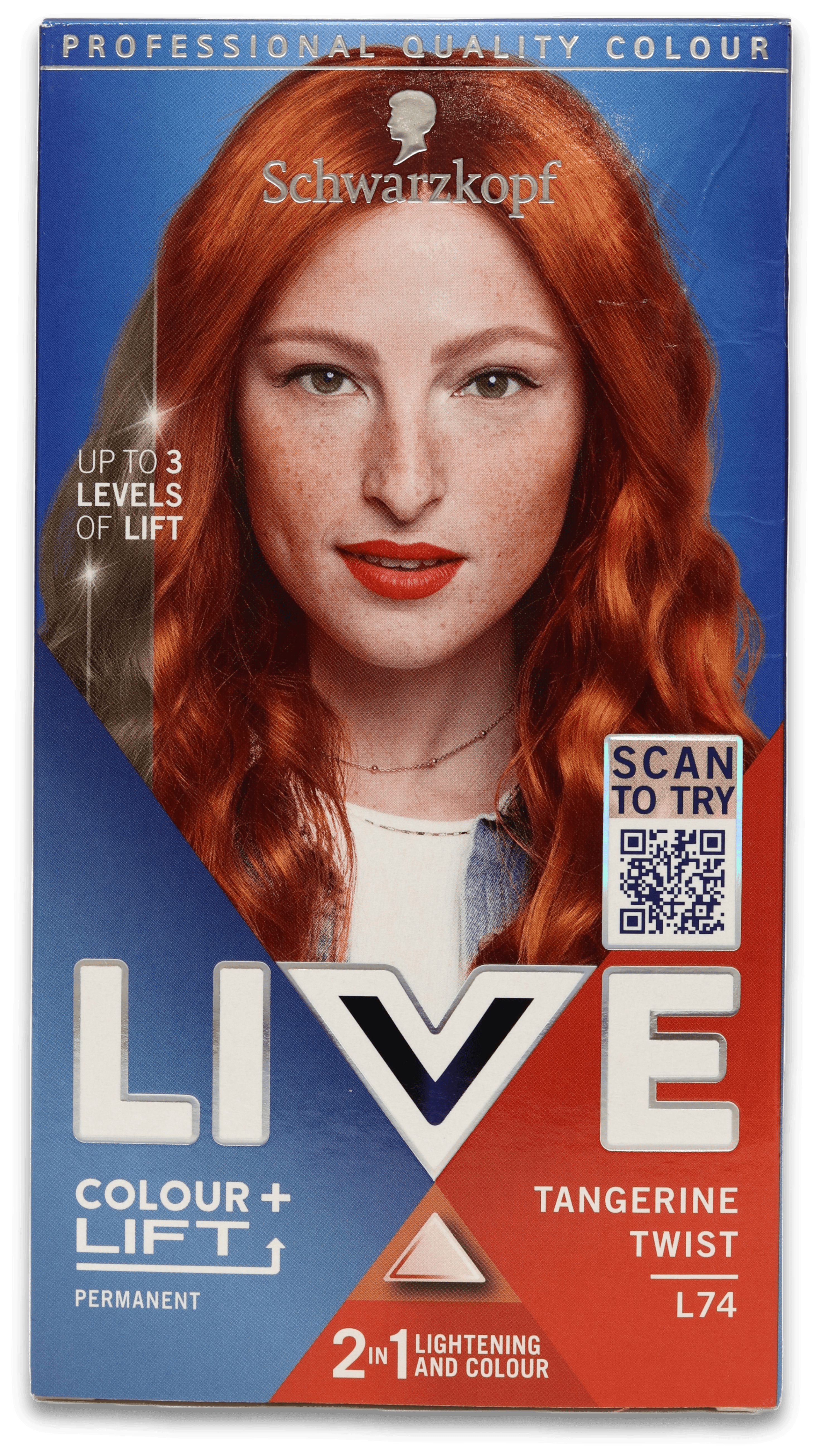 LIVE Colour + Lift L74 Tangerine Twist Hair Dye