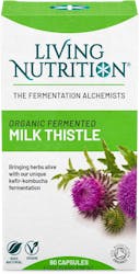 Living Nutrition Fermented Milk Thistle 60 Capsules