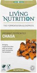 Living Nutrition Organic Fermented Chaga 60 Capsules
