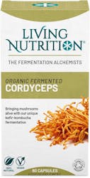 Living Nutrition Organic Fermented Cordyceps 60 Capsules
