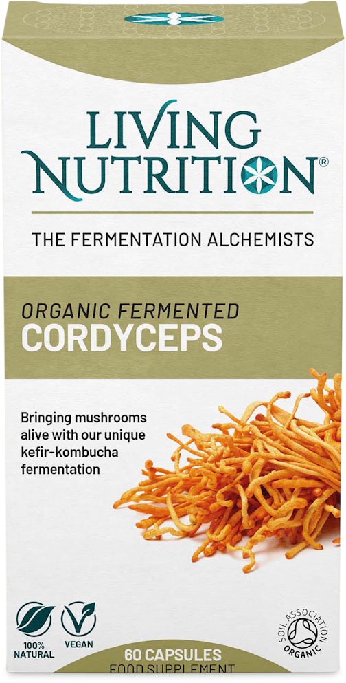 Living Nutrition Organic Fermented Cordyceps 60 Capsules