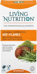 Living Nutrition Organic Fermented Kef-Flamex 60 Capsules