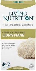 Living Nutrition Organic Fermented Lion's Mane 60 Capsules
