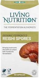 Living Nutrition Organic Fermented Reishi Spores 60 Capsules