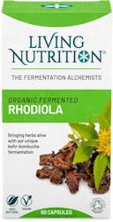 Living Nutrition Organic Fermented Rhodiola 60 Caps