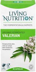 Living Nutrition Organic Fermented Valerian 60 Capsules