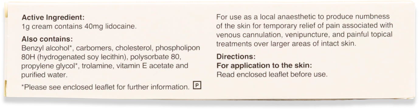 LMX4 Lidocaine 4% w/w Cream 30g - 2