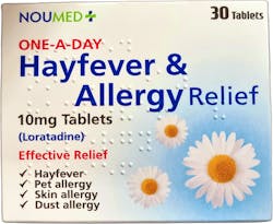 Loratadine One-A-Day Hayfever & Allergy Relief 10mg 30 Tablets
