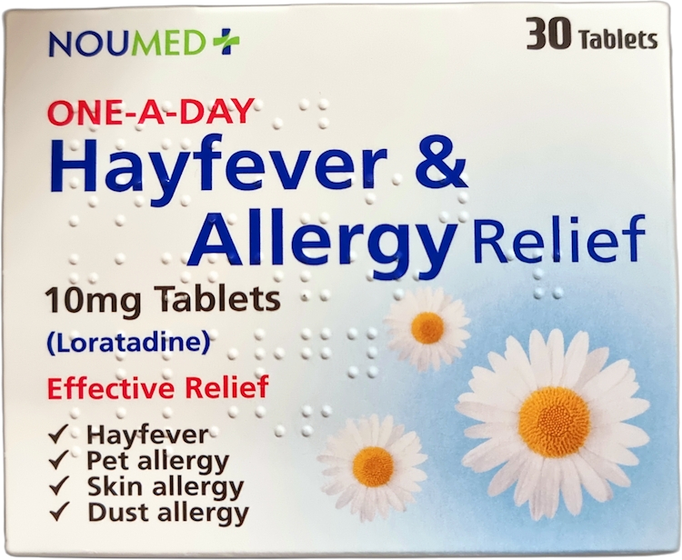 Loratadine One-A-Day Hayfever & Allergy Relief 10mg 30 Tablets