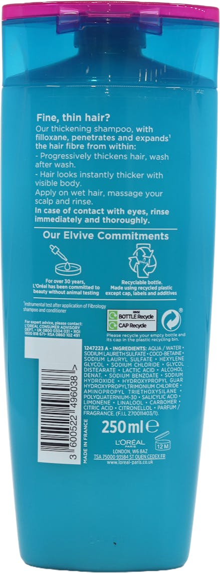 L'Oréal Elvive Shampoo Fibrology 250ml - 2
