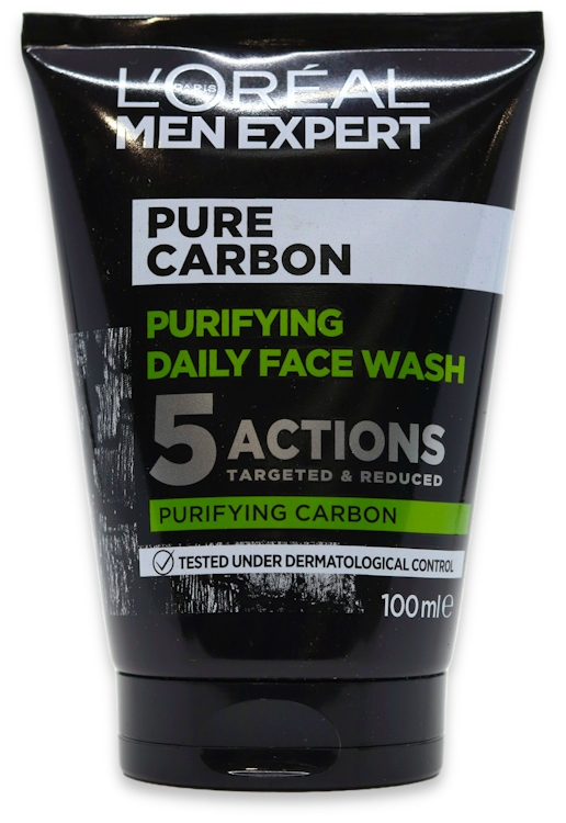 Photos - Cream / Lotion LOreal L'Oreal Men Expert Pure Charcoal Purifying Face Wash 100ml 