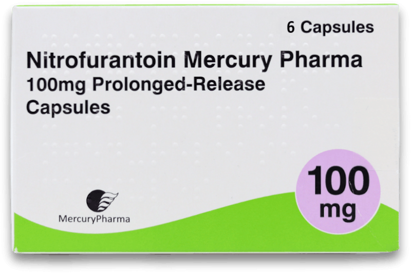 Lower UTI Treatment - Nitrofurantoin 100mg SR 6 Capsules