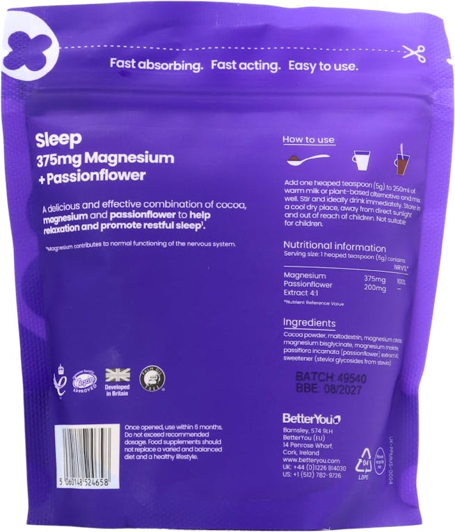 BetterYou Magnesium Max Sleep Powder 160g - 2