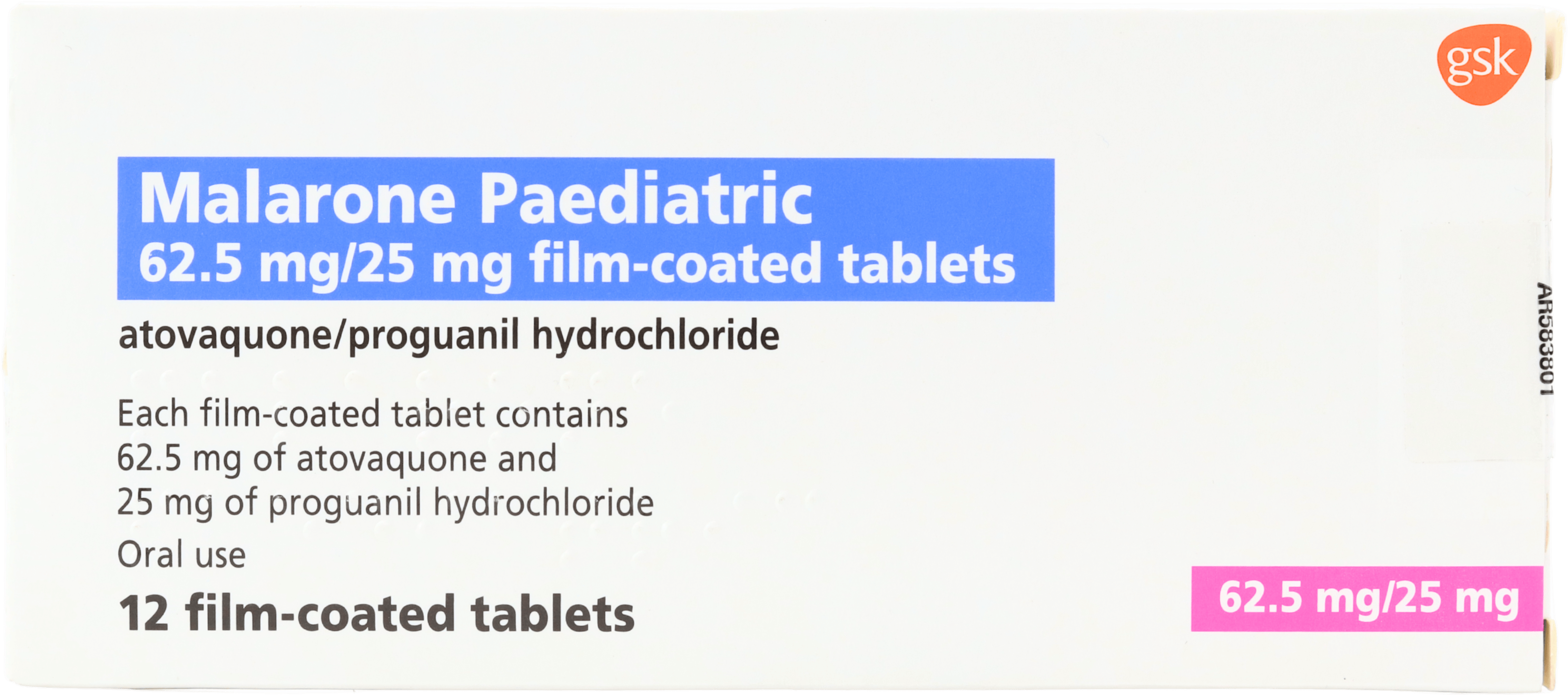 Malaria Prophylaxis - Malarone Paediatric 12 Tablets