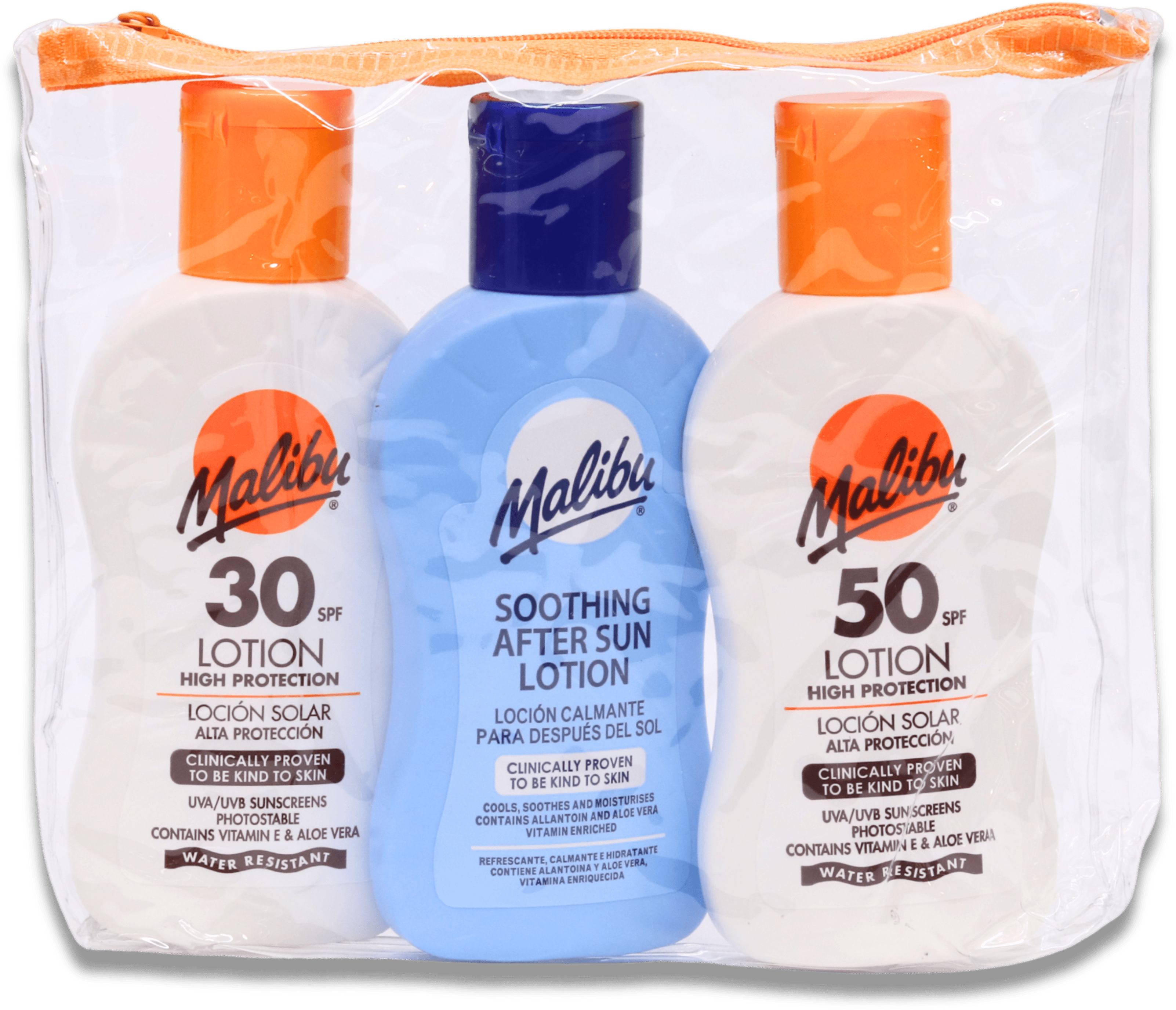 Malibu SPF30, Aftersun & SPF50 Travel Kit 3 x 100ml