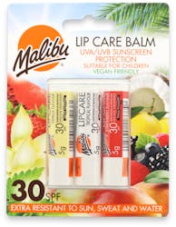 Malibu Assorted Lip Balm SPF30 3 pack
