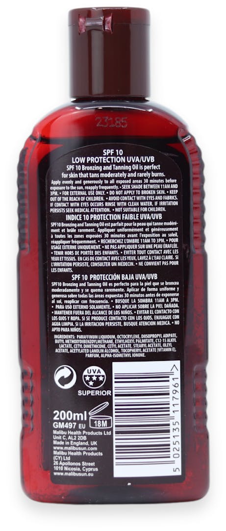 Malibu Bronzing Tan Oil SPF10 200ml - 2