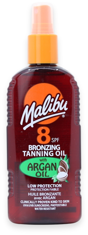 Malibu Malibu Bronzing and Tanning Oil With Argan Oil 200ml SPF8
