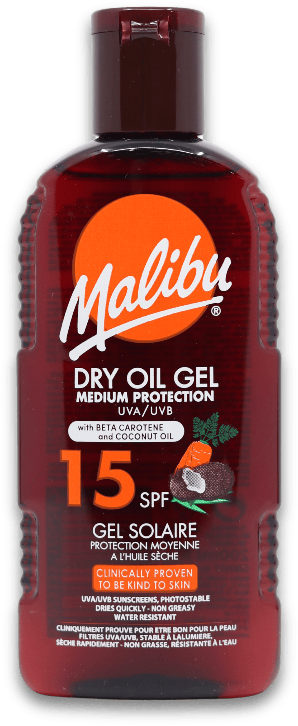 Malibu Carotene Dry Oil Gel SPF15 200ml