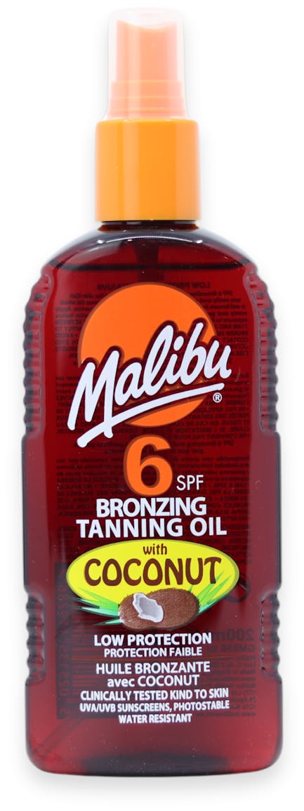 Malibu Coconut Bronzing Tan Oil SPF6 200ml - 2