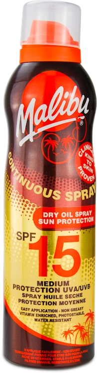Malibu Malibu Continuous Dry Oil Spray SPF15 175ml