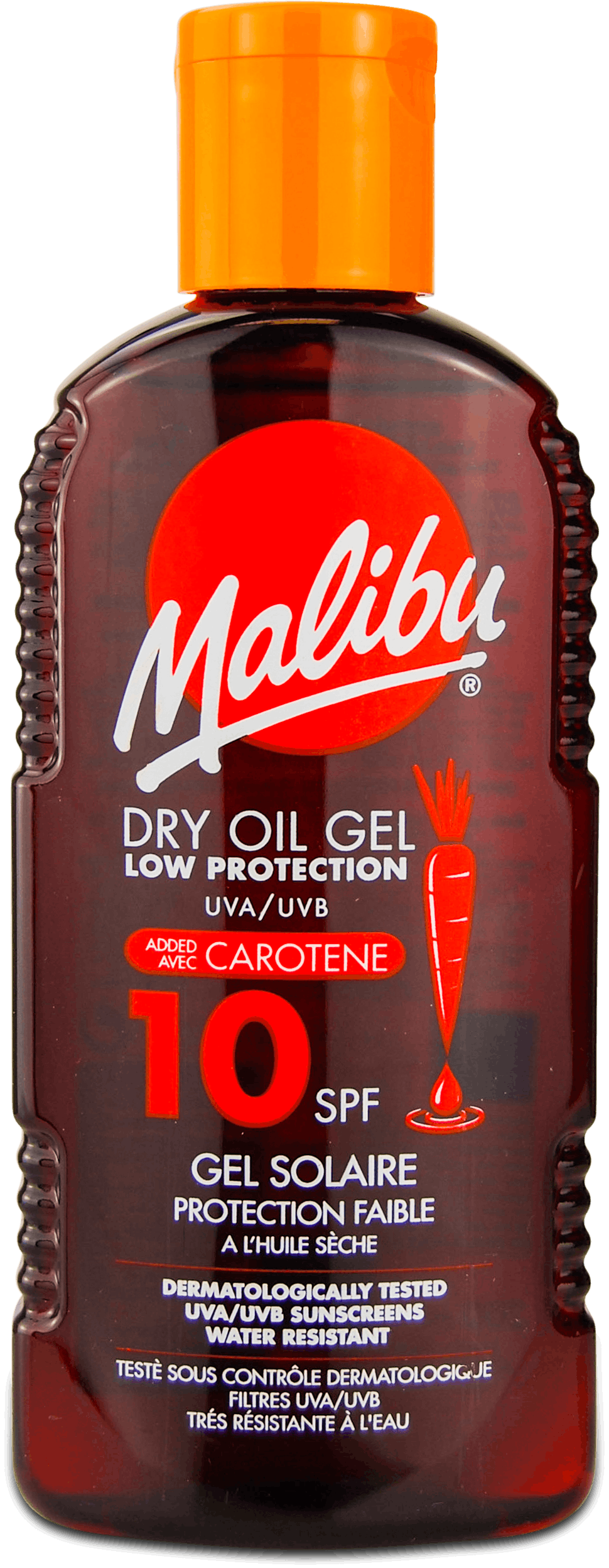 malibu tanning oil spf 10