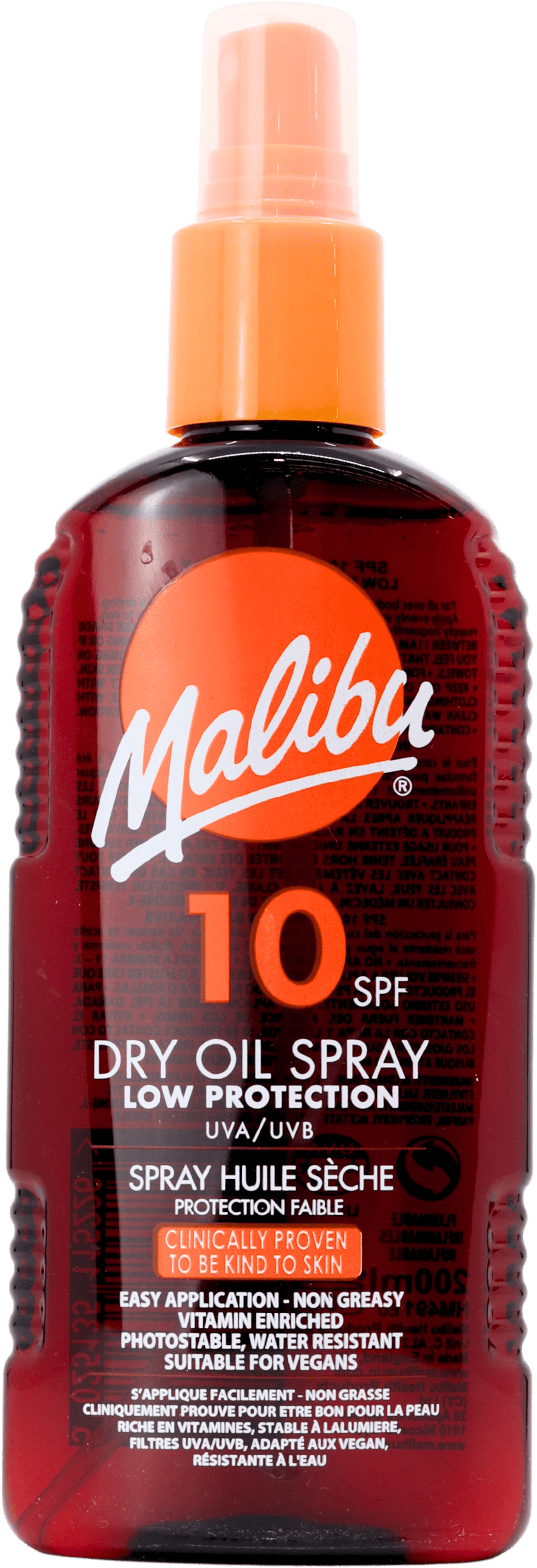 Malibu Dry Oil Spray SPF10 200ml