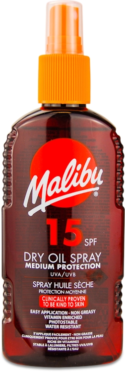 Malibu Malibu Dry Oil Spray SPF15 200ml