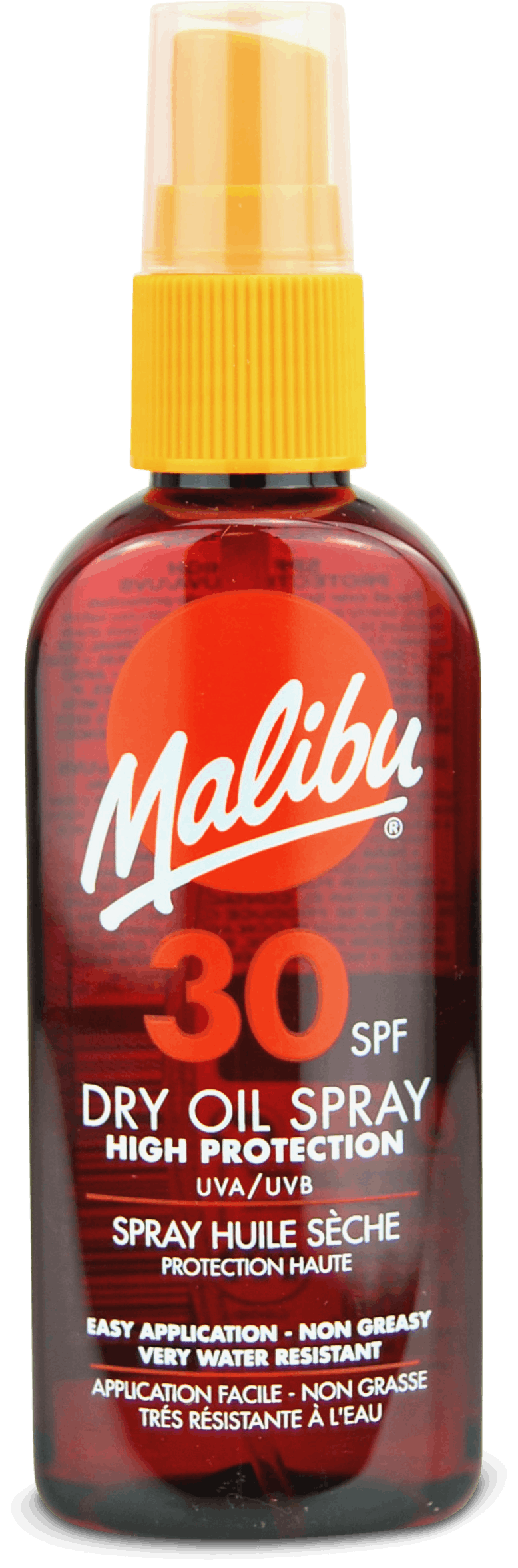 malibu spf 30 dry oil spray