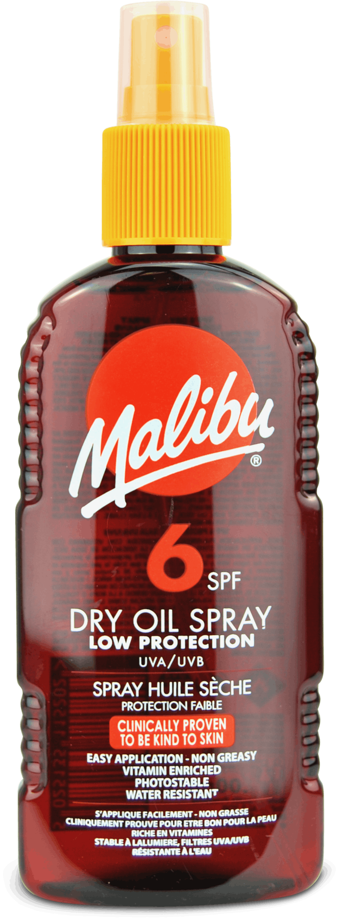 malibu dry oil spray spf 4