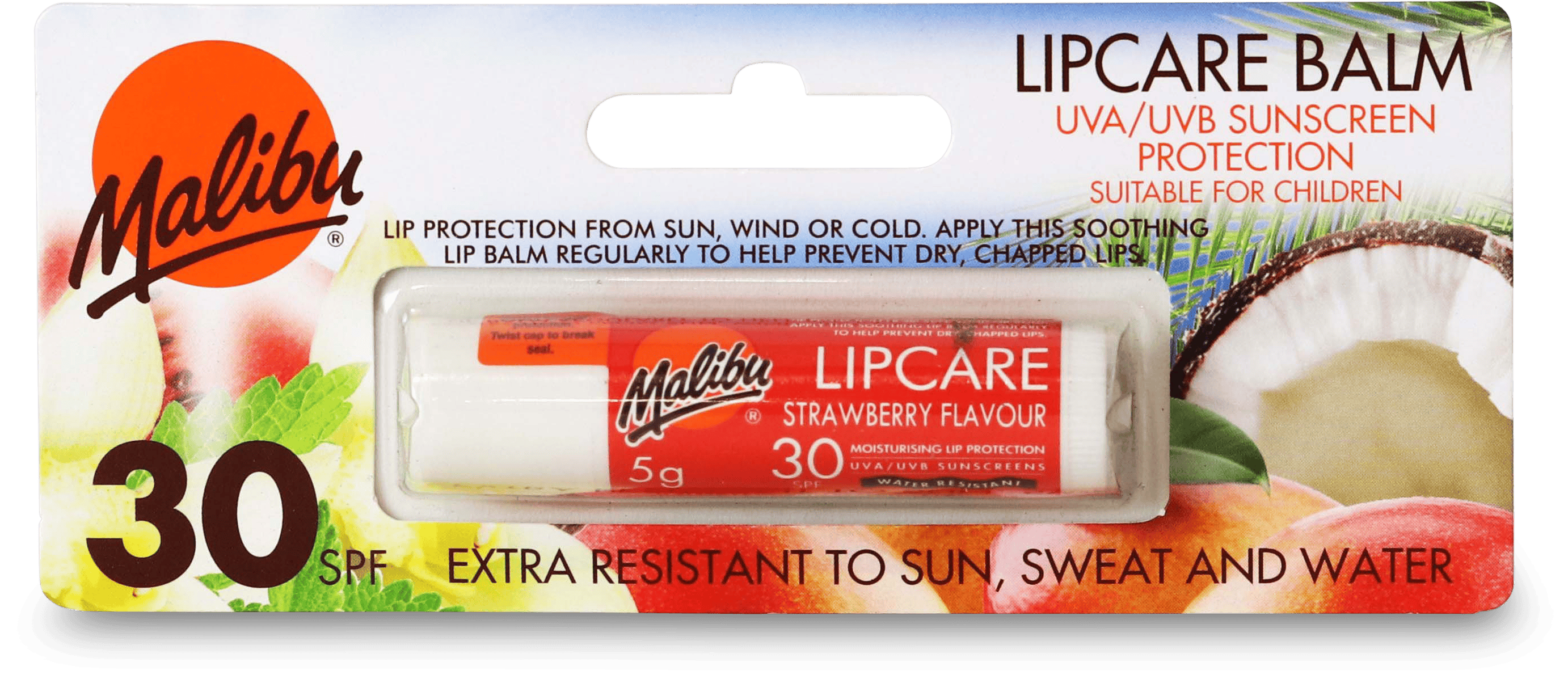 Malibu Lip Balm Strawberry SPF 30 4g