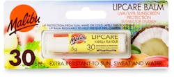 Malibu SPF 30 Lipbalm Vanilla 4g