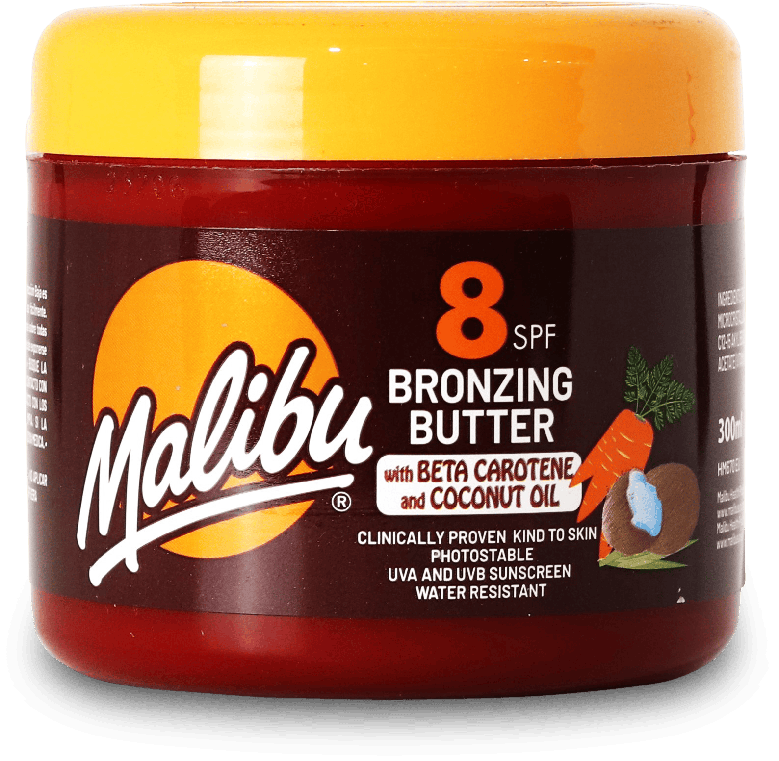 Malibu SPF 8 Carotene Butter 300ml
