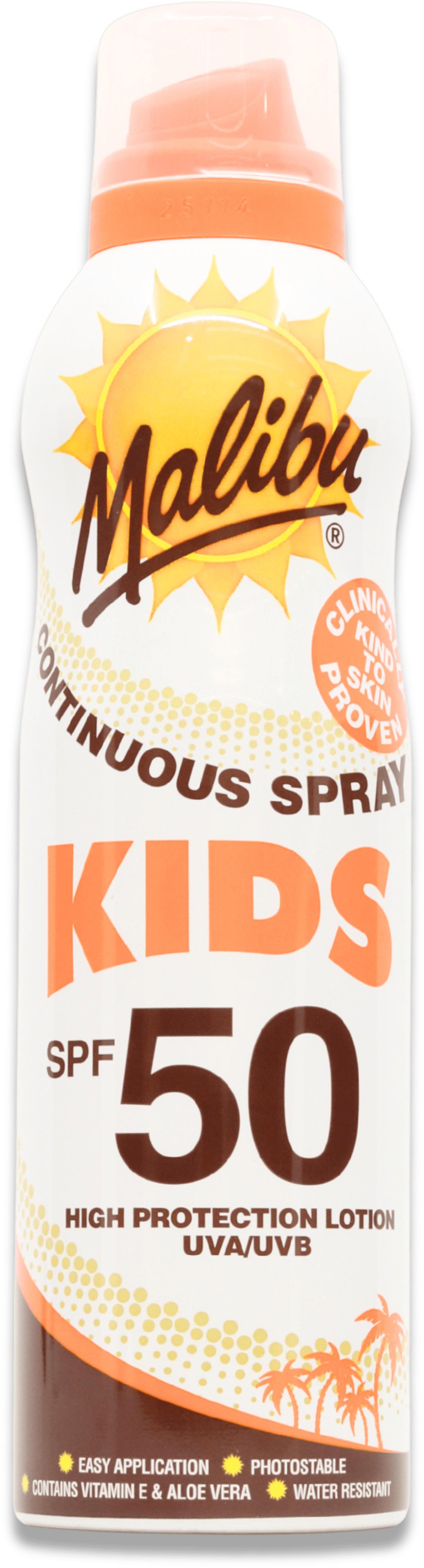 Malibu SPF50 Kids Continuous Spray Lotion 175ml