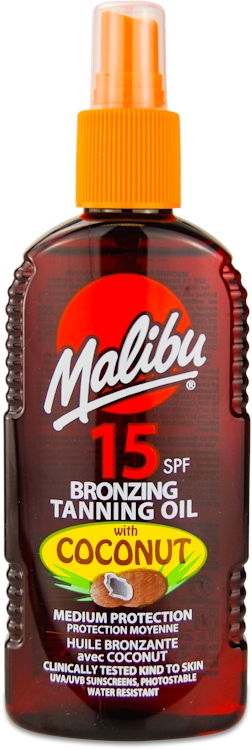 Malibu - SPF15 Bronzing Oil with Coconut (200ml)