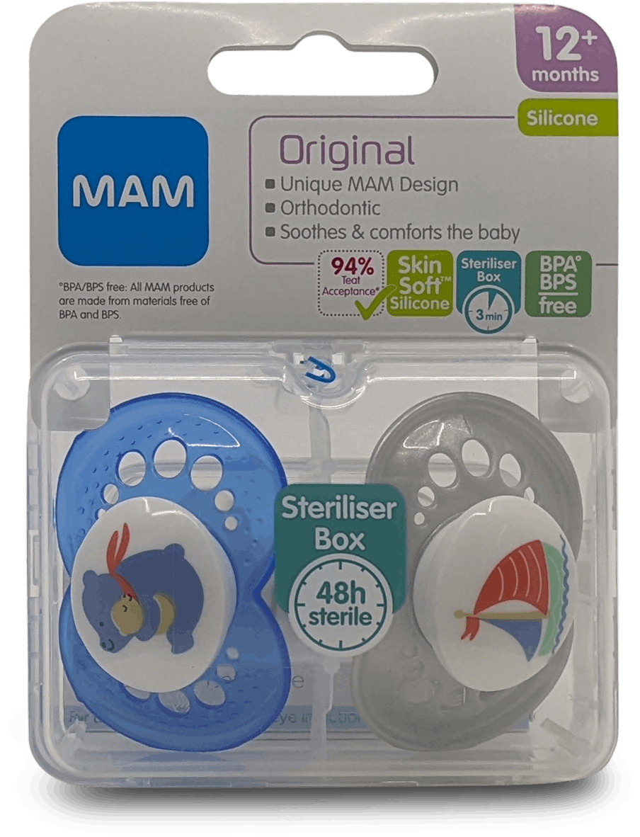 Mam Night Soother 12+ Month 2 Pack | Medino