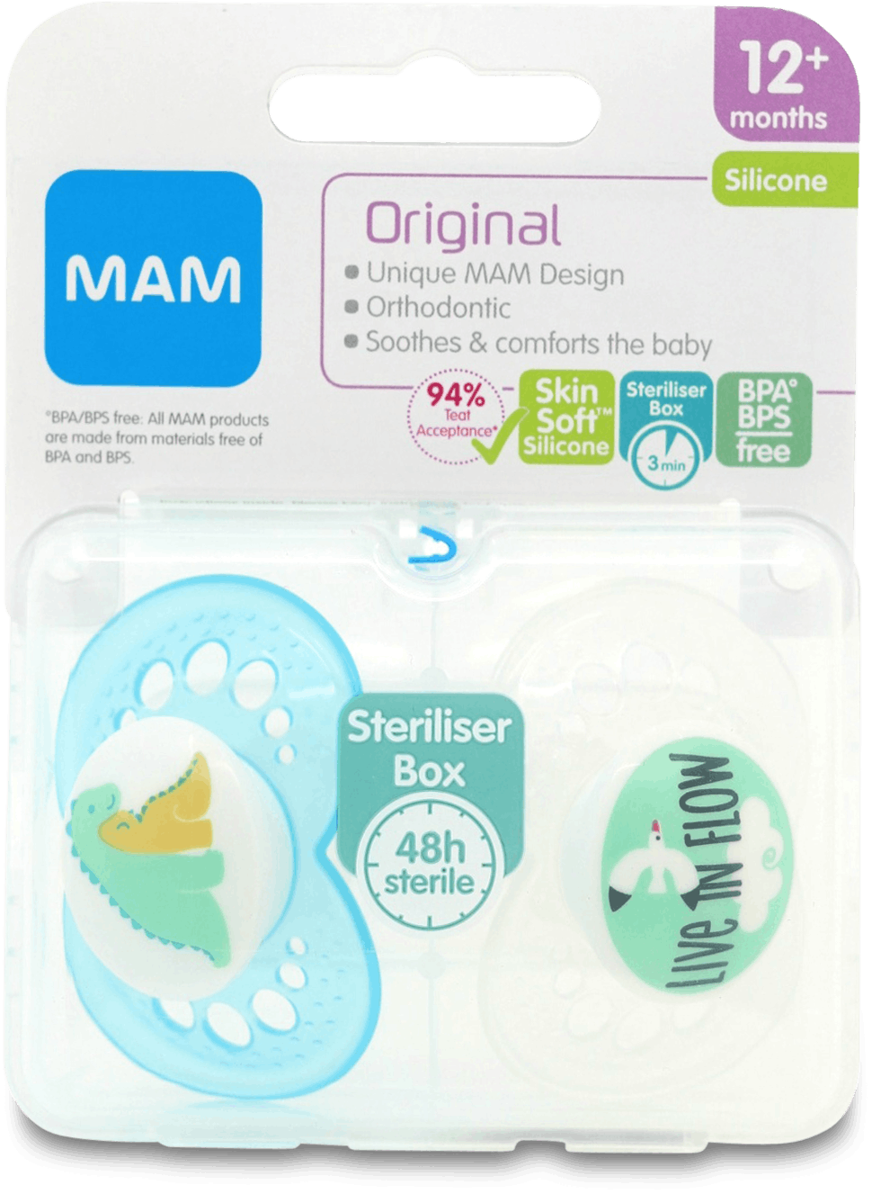 Mam Original Soothers 12+ Months 2 Pack | Medino