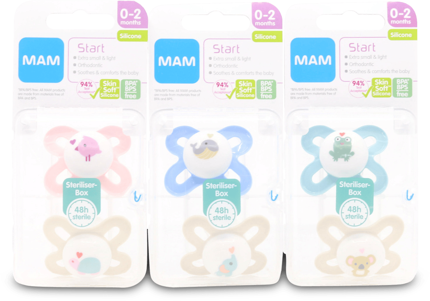 Mam Start Soothers 0-2 Months 2 Pack