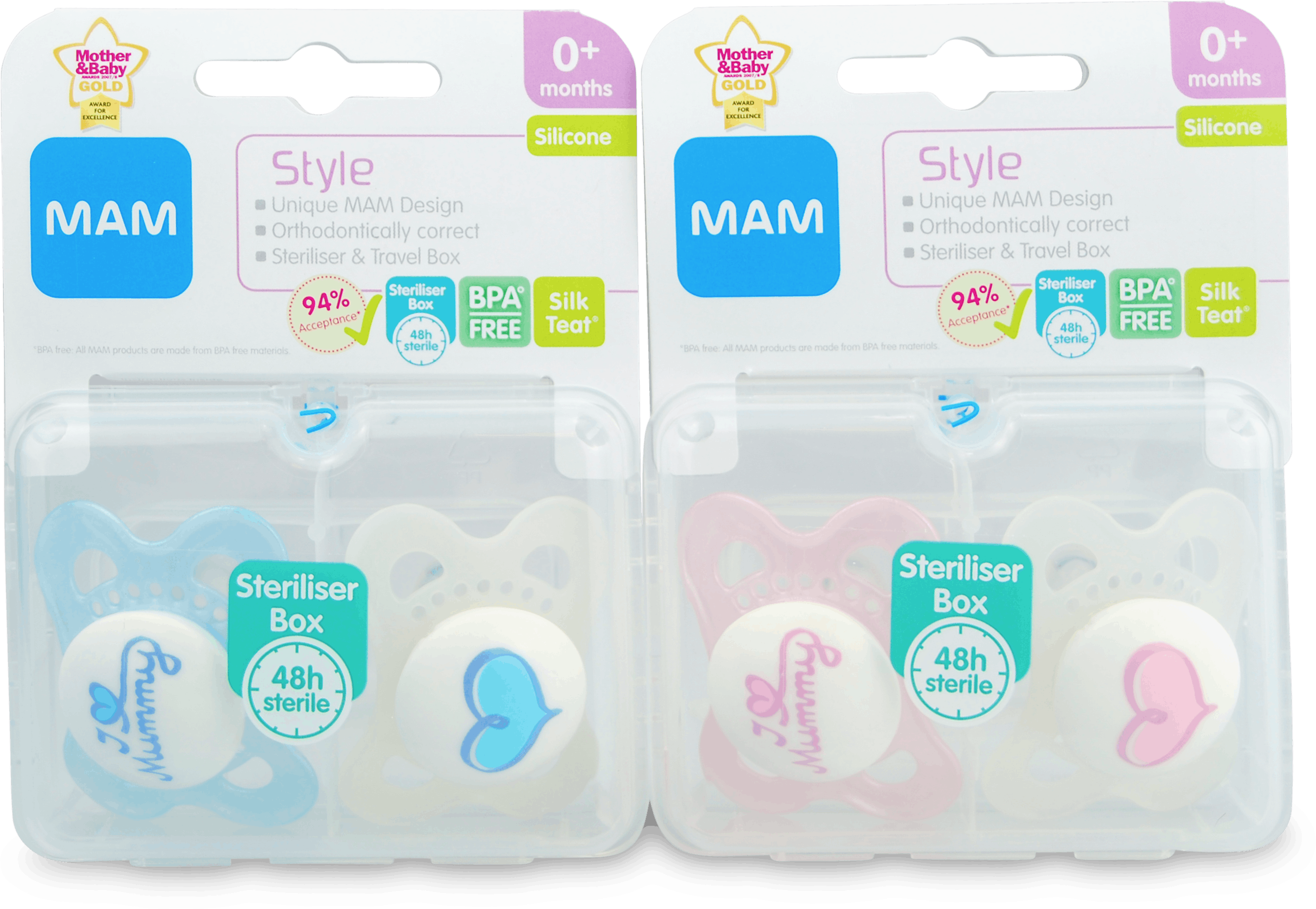 Mam Style Soothers 0+Months 2 Pack | Medino