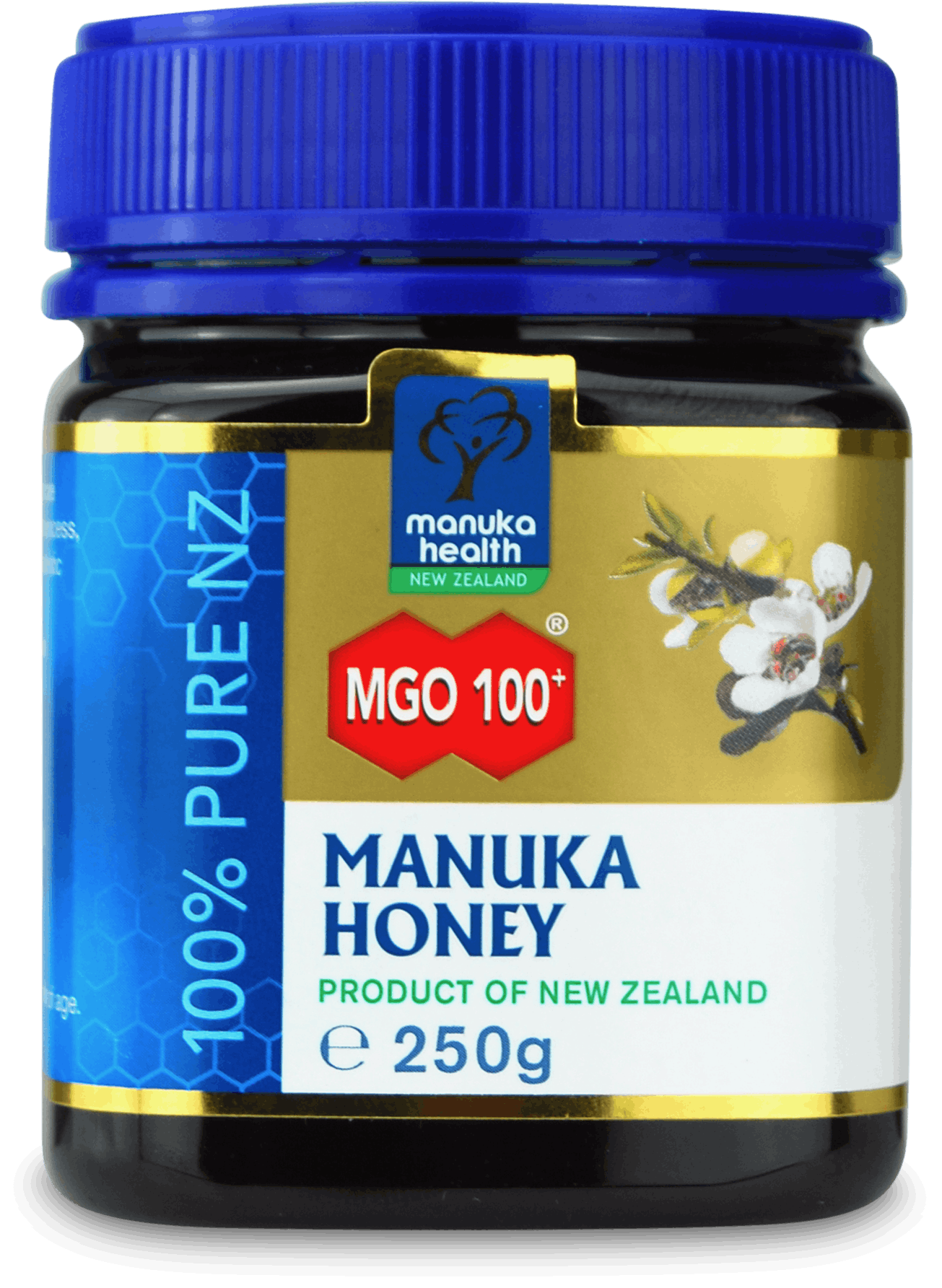 Buy Manuka Health MGO 100+ Pure Manuka Honey 250g | Medino