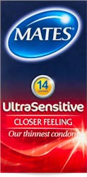 Mates Ultra Sensitive Condoms 14 Pack