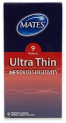 Mates Ultra Thin Condoms 9 Pack