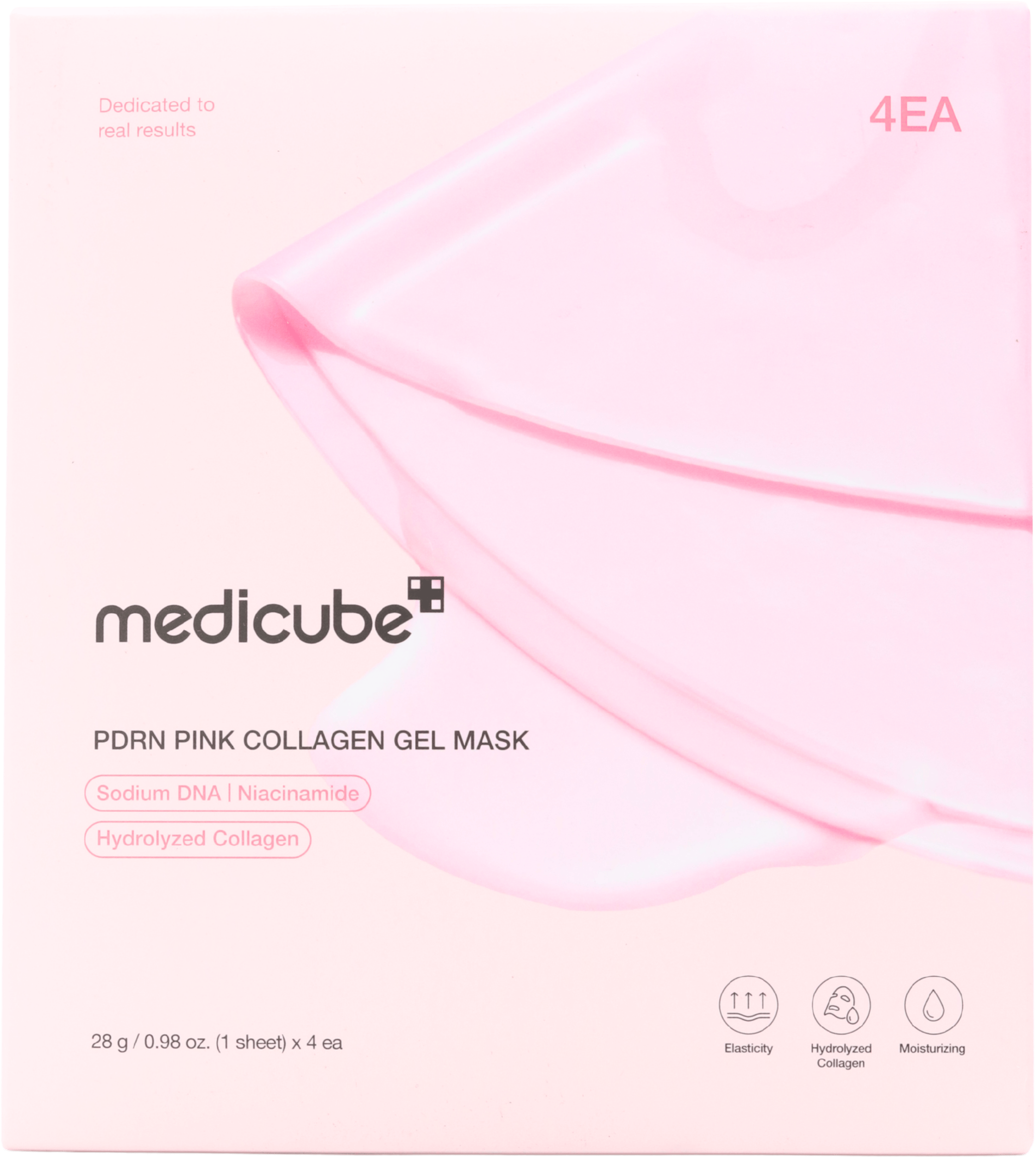 Medicube PDRN Pink Collagen Gel Mask 4 Pack