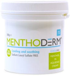 Menthoderm 1% Menthol Aqueous Cream Pot 500g